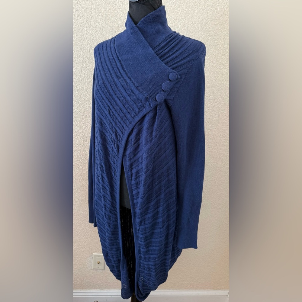 Ioanna Kourbela Dark Blue Cardigan Size Small-Mexdium - Picture 9 of 13